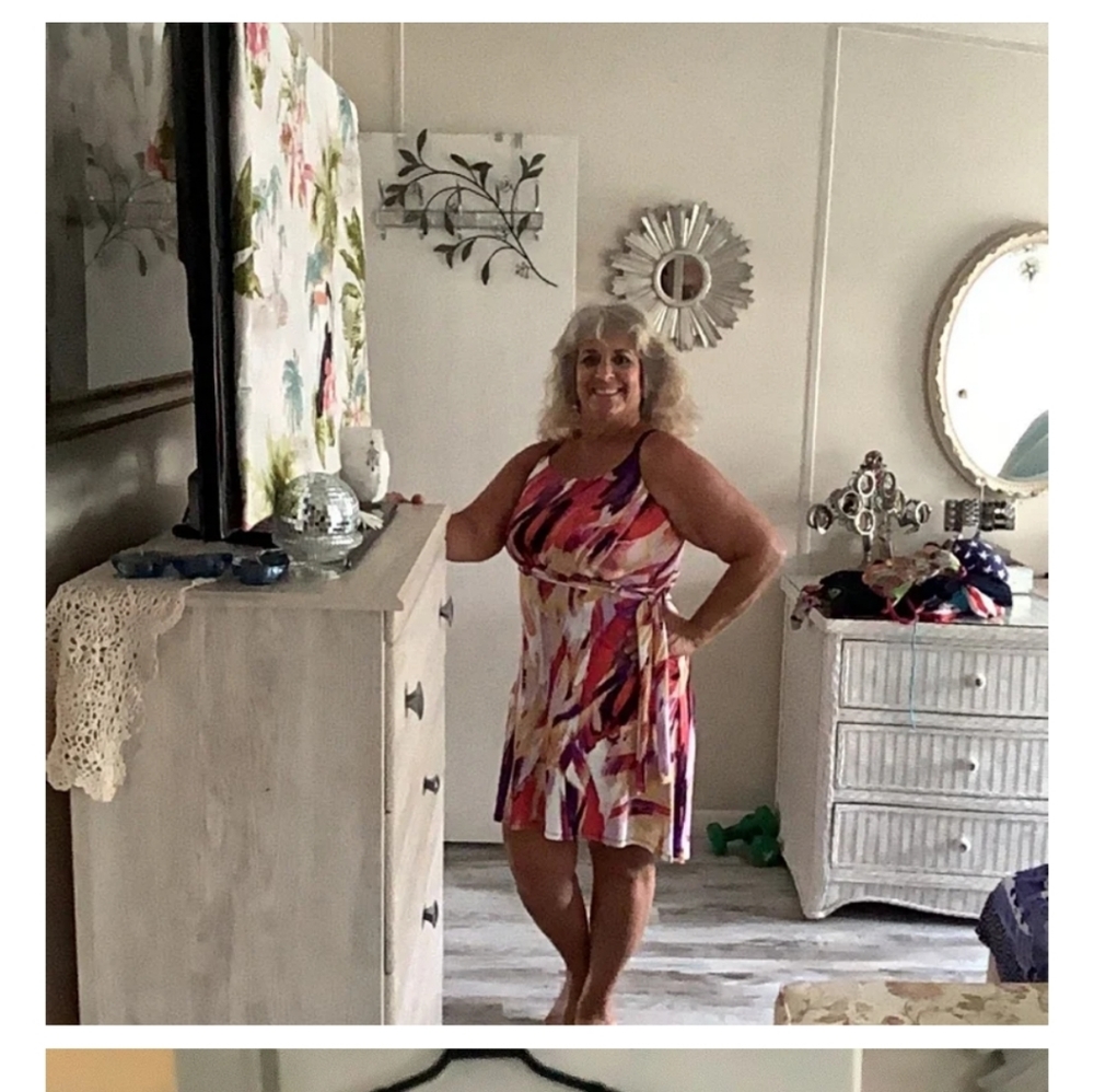 Kim Rogers Sleevelesd dress summer SP 12/14 colorful nice design 🌹🌹